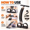 Pedal Resistance Band for Home Workouts – 75 lb Black