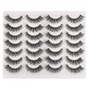 Newcally False Eyelashes Natural 3D Lashes Cat Eye Look Faux