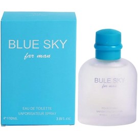 Blue Sky Man Perfume 110ml Eau De Parfum Vaporisateur Spray - Long Lasting, Grapefruit, Juniper, Essential Oil From France