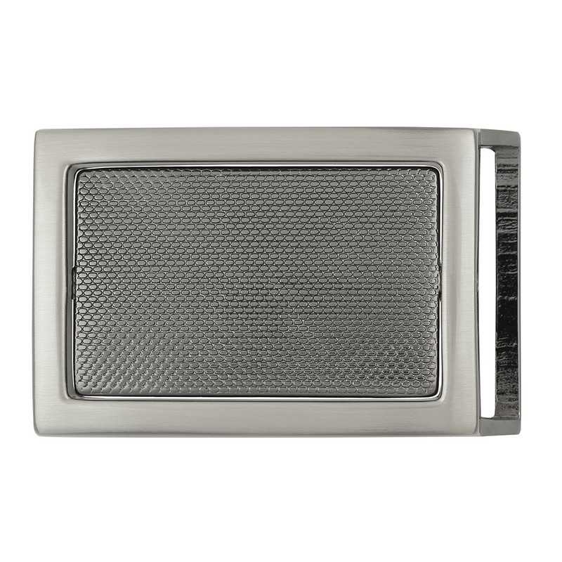 FREDERIC HERMANO Belt Buckle 35 mm Metal Silver Anthracite -