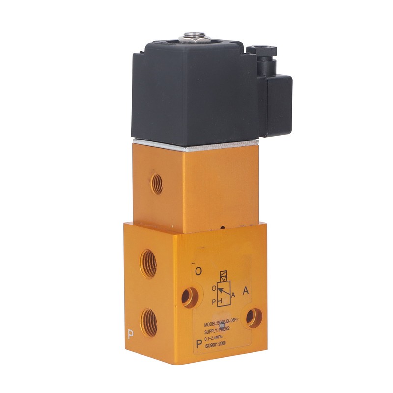 3 Way 2 Position Solenoid Valve G1/4in 8mm High Pressure