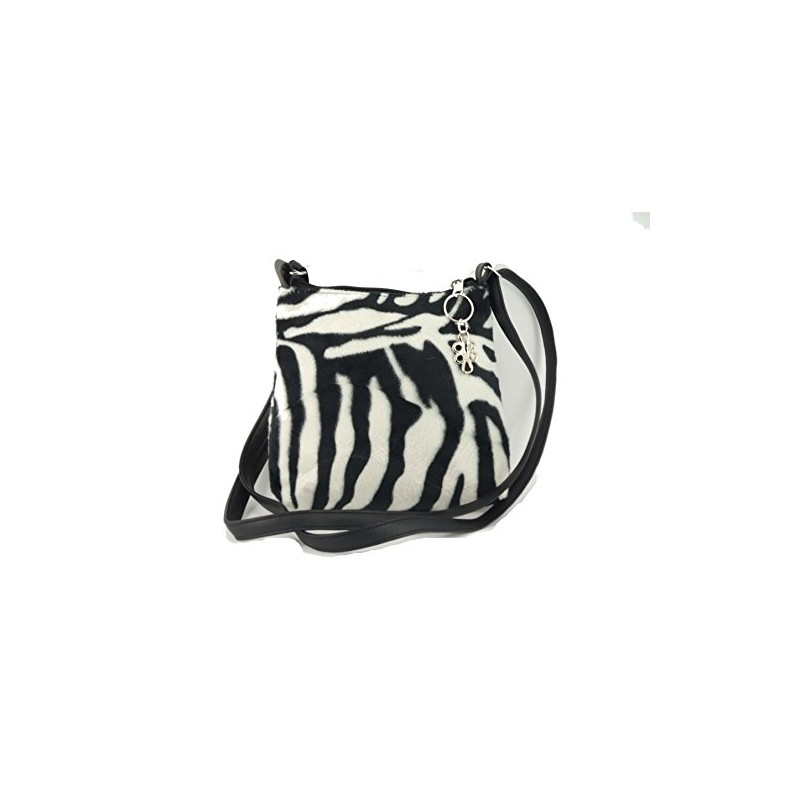 Loni Trendy cross-body animal print shoulder bag in zebra