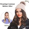 10inch Beanie Wigs,Beanie with Hair Attached for Women,Hat Wig with
