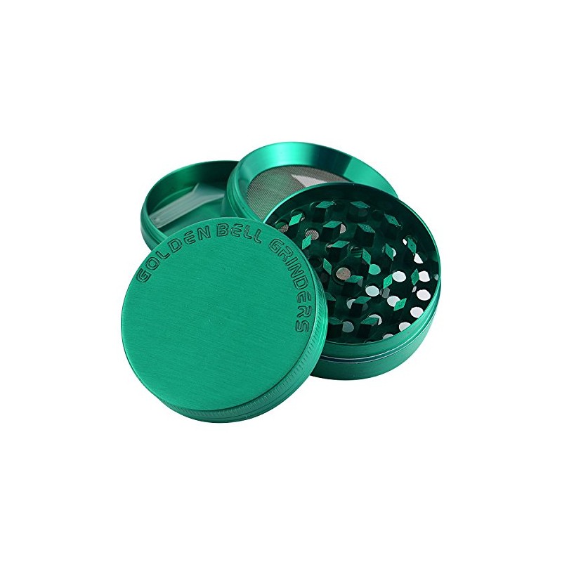LIHAO 2" Grinder 4 Piezas Grinder Metálico con Rascador Polen