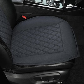 West Llama Linen Car Seat Covers-Breathable & Soft-Front Car Seat Protector Universal Fit 90% Cars,SUVs,Trucks,Diamond Pattern-1Pair,Black