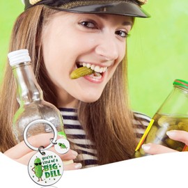 Easter Basket Stuffers For Teen Girls Pickle Keychain Emotional Keychains Support Pickles Positive Pickle Thank You Gift For Friends Sister Daughter Humorous Encouragement Gift For Birthday Graduation