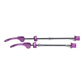2pcs Bicycle Quick Release Hub Skewers Aluminum Alloy MTB Road Cross Bike Light Weight High Strength High Toughness (Purple)