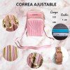 A4F-SOLUTIONS Cartera Mujer Porta Celular Correa Ajustable Con Cierres