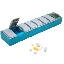 e-Pill Sync Smart Pillbox – Automatic Self-Learning Pill Organizer with Missed Dose Alerts, No Programming Required, Medication Reminder