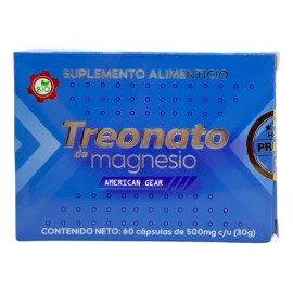 Treonato Magnesio Cápsulas American Gear Sabor