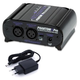 Art Phantom II Pro Phantom Power 2 Channels 48 V + keepdrum Power Supply 9 V
