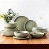 AmorArc Ceramic Dinnerware Sets,Handmade Reactive Glaze Stoneware Plates and Bowls