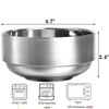 Lyellfe 6 Pack Stainless Steel Bowls, 12 Oz Double Walled