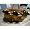 Longaberger Homemade Wooden Pineapple Basket Cuties for Longaberger Baskets