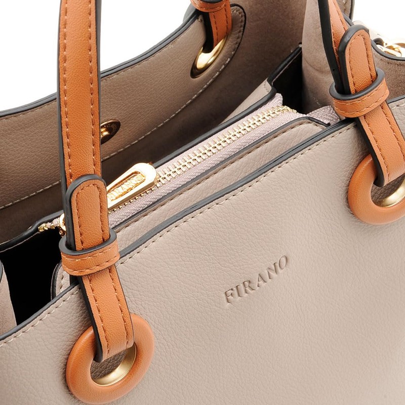 FIRANO 402290 3-Part Casual Chic 2-Way Handbag, Women's, Filano, beige