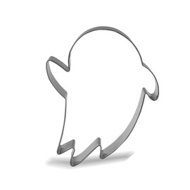 Keewah Ghost Cookie Cutter 4.7" Stainless Steel