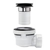Wirquin 30722863 XS Pure Black Ultra-Compact Complete Set for Sink