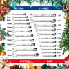 DURATECH Ratcheting Wrench Set, Combination Wrench Set, SAE & Metric,