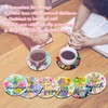 8 pcs Christian Diamond Art Coasters Kits with Holder for