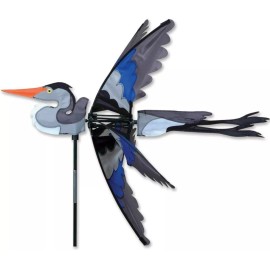 Premier Designs 30" GREAT BLUE HERON WhirliGig Wind Spinner by Premier Kites & Designs