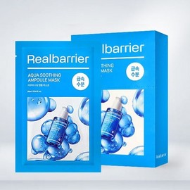 Real Barrier Aqua Soothing Ampoule Mask (10 sheets) / 리얼베리어아쿠아 수딩 앰플 마스크 10매