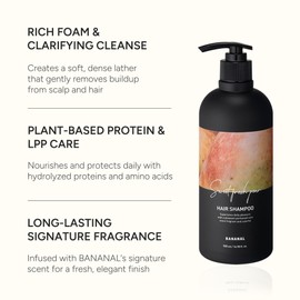 Korean Hair Shampoo – Deep Cleansing, Scalp Soothing & Nourishing – Sulfate, Silicone & Paraben-Free, pH 5.5, Protein & Amino Acid Complex – Korean Hair Care – Sweet Fresh Pear, 500ml / 16.9 fl oz