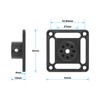 CAMVATE Ceiling Mount Plate with 1/4"-20 Mini Ball Hand for