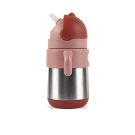 Meroware Insulated Thermos Bottle, Meloware, Baby Water Bottle, Meloware, Thermos Flask, Stainless Steel Straw, For Toddlers, Boys, Girls, 9.1 fl oz (270 ml), Heat Retention, MATT matt, New Color