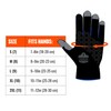 Ergodyne unisex adult Glove,thermal Insulated, Touchscreen, Palms Reinforced Thermal Winter
