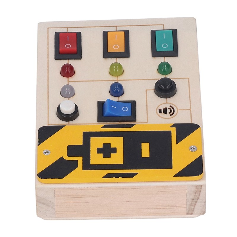 Light Up Sensory Board Noiseless Educational Portable Wooden LED Light