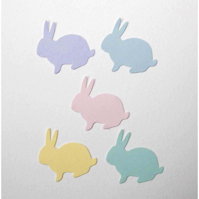 Pastel Easter Bunny Confetti Party Decor 100 CT
