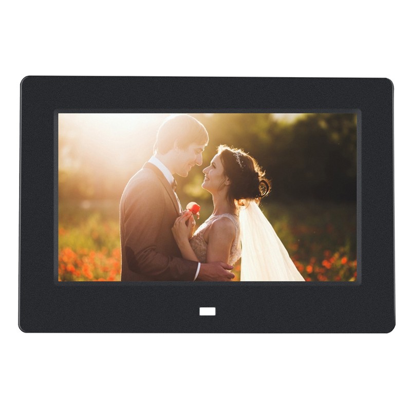 7Inch 1024*600HD Digital Photo Picture Frame Alarm Clock Player Album
