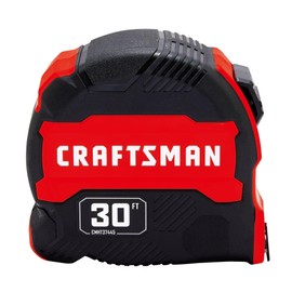 CRAFTSMAN 30-ft Tape Measure with Fraction Markings, Retractable (CMHT37445S)