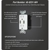 DATA COMM Electronics 45-0231-WH USB Recessed Media Outlet Box, In-Wall
