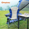 KingCamp KC2008 USCK Camping Chair, Oversized, 2 Pack-Navy/Beige