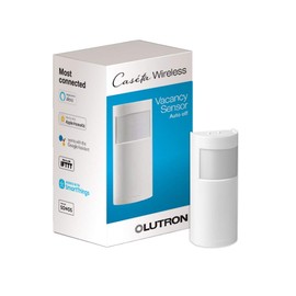 Lutron Caseta Smart Lighting Vacancy Motion Sensor, Manually Turns On, Automatically Turns Off, For Dimmers, Switches, and Fans No Wires Required, PD-VSENS-WH, White