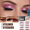 40 Pares Delineador Ojos De Colores Brillo Eyeliner Stickers