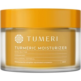 TUMERI Turmeric Face Moisturizer Cream and Body Cream 60 ml – Nourishing and Hydrating Face Cream for Dry Skin – Infused with Turmeric Curcumin, Shea Butter, Colloidal Oatmeal