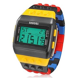 FENKOO Men's Digital Watch LCD/Calendar/Chronograph/Alarm Caucho Band Multicoloured Brand