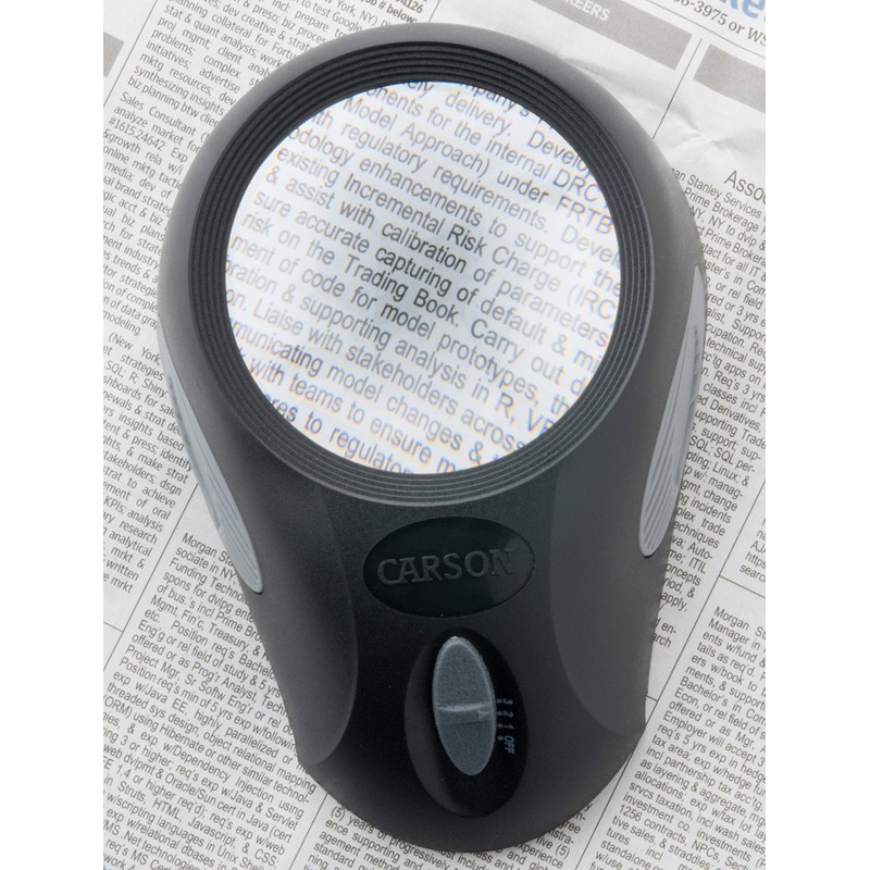 Carson LumiLoupe Ultra 5x LED Lighted Stand Loupe Magnifier with