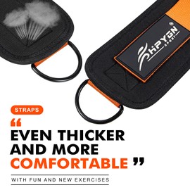 Ankle Straps for Cable Machines Women, Work Out Equipment for Home&Gym, Cable Machine Attachment, Glute Workout Equipment for Kickbacks, Leg Extensions, Hip Abductors, Cable Kick Back Ankle Straps