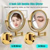 8 Inch LED Wall Mount Two-Sided Magnifying Makeup Mirror -