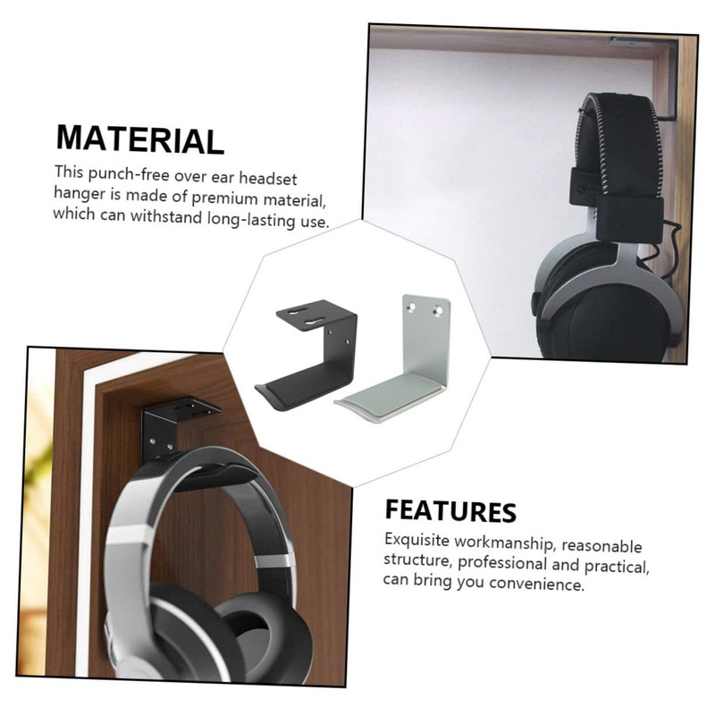 DOITOOL 2pcs Headphone Stand Clamp for Over The Ear Headphones
