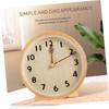 Ipetboom 1Set Decorative Desktop Clock Simple Style Silent Clock Elegant