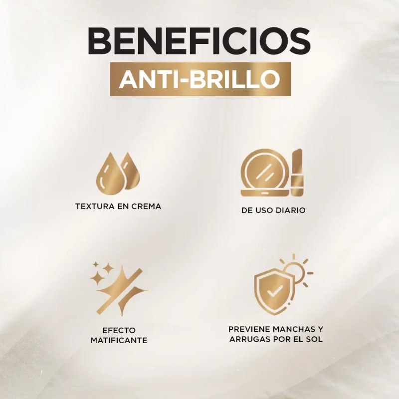 L'oreal Paris Uv Defender Anti Brillo Protector Solar Diario
