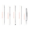 ds. distinctive style Blackhead Remover Tools Set of 5 Black