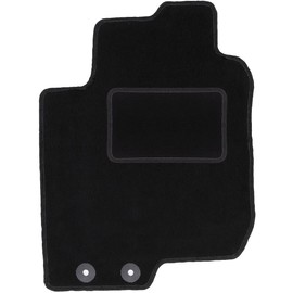 Wielganizator Driver's Velour Doormat Suitable for Hyundai i30 I (2007-2012) Hatchback, Estate, CW Driver's Side Driver's Mat, Velour Floor Mat, Black, 1-Piece - Perfect Fit