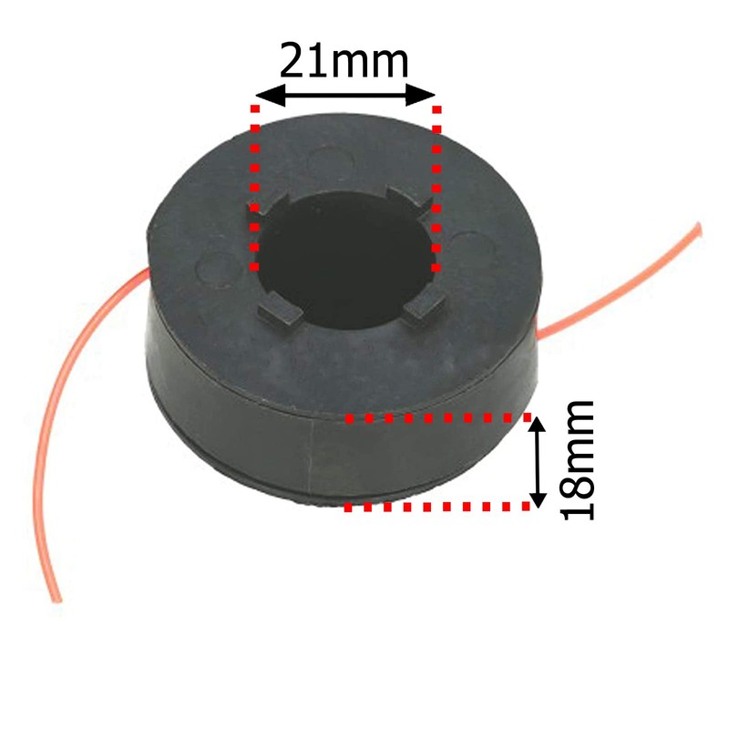 SPARES2GO Strimmer Line & Spool Cover Kit for Challenge N1F-GT-220/250-C
