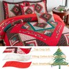 VAPUTAR King Quilt Bedding Set, Cotton Christmas Quilt Bedding Set