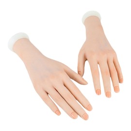 Colcolo Mannequin Hand Realistic Female Hand Practice Model for Beginners Practice Hand for Acrylic Nails Soft for Manicure Necklace